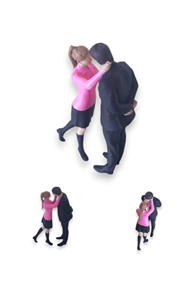 3deepdesign 3D Reçine Minyatür 6 Cm Çift Sevgili Figürleri - Teraryum & Maket...