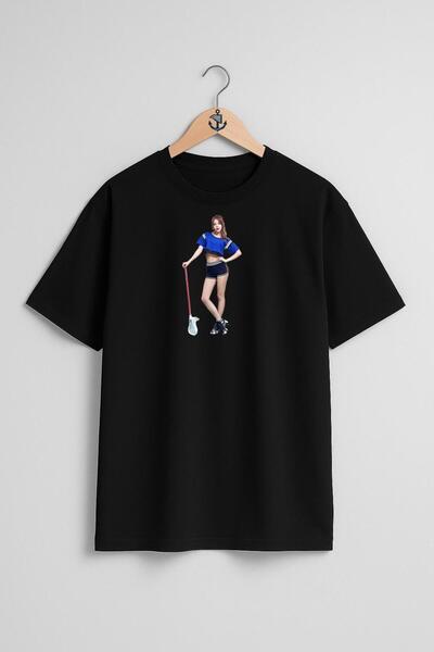 Bahriyeli Collection تي شيرت للجنسين بتصميم Aoa Singer K-Pop Heart Attack الك...