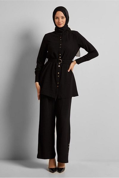 Alvina SET CU PANTALONI CU CENTURĂ 45705