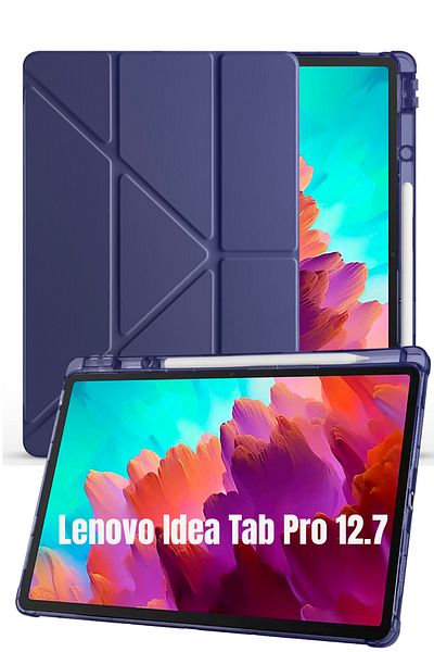 İncisoft Lenovo Idea Tab Pro 12.7 Inch Tb373Fu Compatible Case Smart Cover with Pen Compartment Stand Sleep Mode