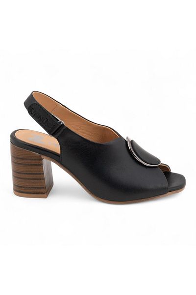 Venüs 2108518 Genuine Leather Heeled Women's Sandals