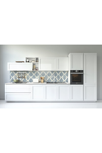 Rabadon Mutfak Tezgah Arası Kaplama Mermer Desenli Yapışkanlı Folyo Fayans Ka...