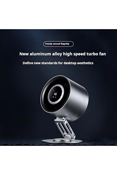 Generic USB Fan H6-V8 – Compact Metal Desk Fan with 4000mAh Rechargeable Battery with Adjustable Stand