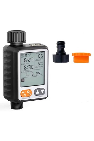 Acfapro Temporizator automat de irigare ACFAPRO™, temporizator electronic, afișaj LCD, impermeabilitate IPX6, senzor de ploaie,