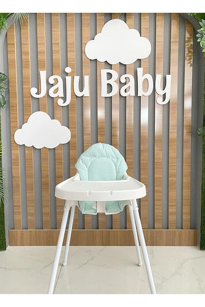 Jaju Baby Water Green Color High Chair Cushion