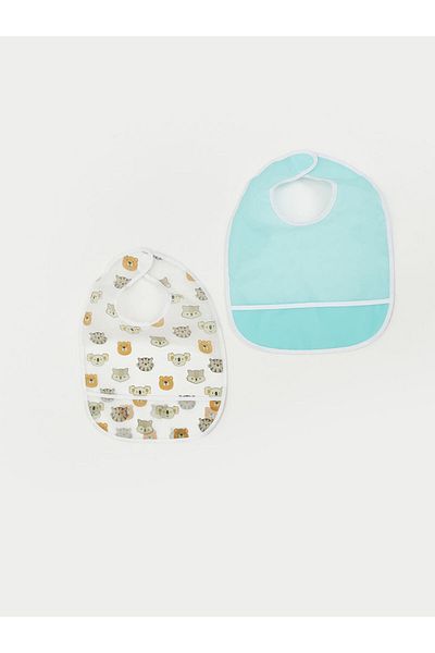 LC Waikiki Sports Style by Shining Store |   Printed Baby Boy Bib Set of 2