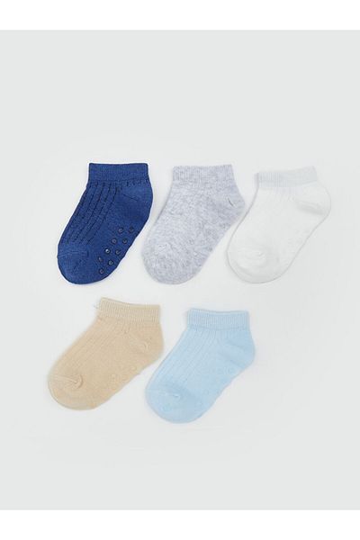 LC Waikiki Stil casual de la magazinul UZG |   Ciorapi Blue Basic pentru băieți, pachet de 5