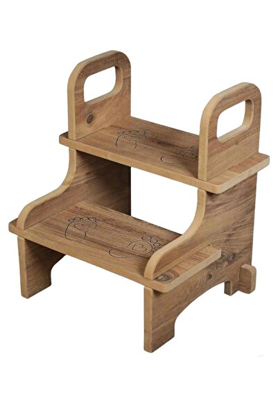 Nym Concept Ahşap Basamak Tabure Çocuk Banyo Wc Lavabo Merdiven Yükseltici Eğ...