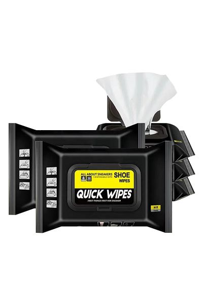 Tradeo Sneaker & Shoe Cleaner Wipes 2 Packs of 60pcs Shoe Wipes Quickly Remove Dirt & Stains.
