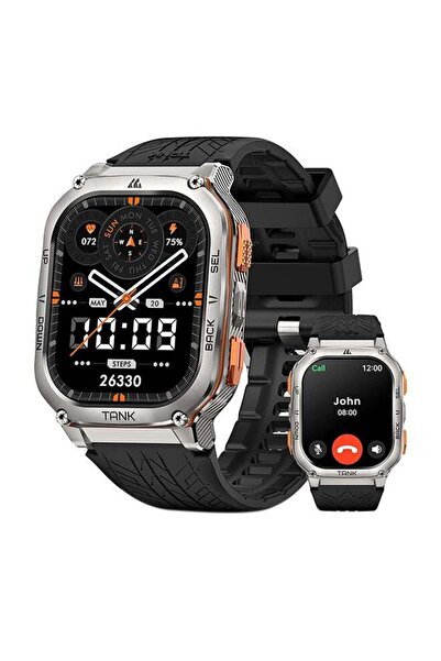 Kospet 480 mAh Tank M3 Ultra Smartwatch (Silver)