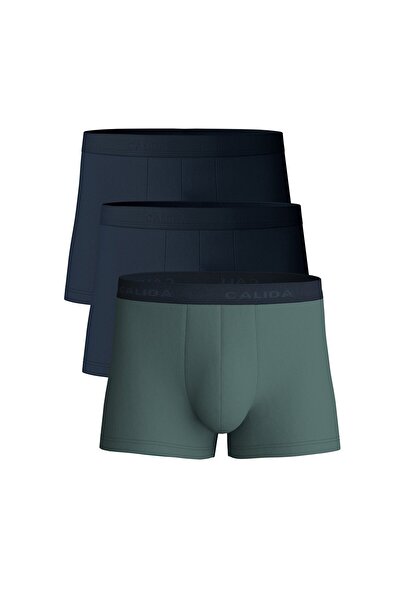 Calida Herren Boxershorts, 3er Pack - Benefit, Elastikbund, Single Jersey
