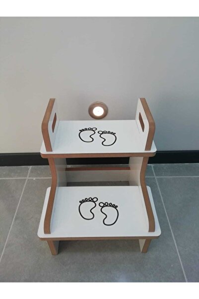 nifiart Mdf Basamak Tabure Çocuk Bebek Banyo Wc Lavabo Merdiven Yükseltici