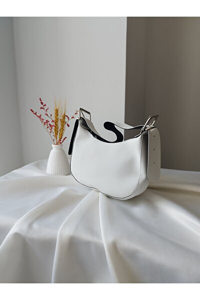 VivazzaLuxe Mini Beyaz Deri Kadın El ve Omuz Çantası – Şık ve Kullanışlı Tasarım