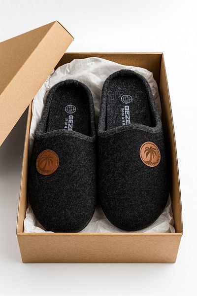 StWenn Men's House Slippers Lightweight Comfortable Noise-Free Sole