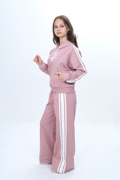 Joui Co Oversize 2 Thread Girls Sports Bottom & Top Tracksuit Set – 100% Cotton-308