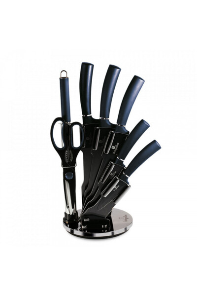 Berlinger Haus Stainless steel knife set (8 pieces) Metallic Line Aquamarine ...