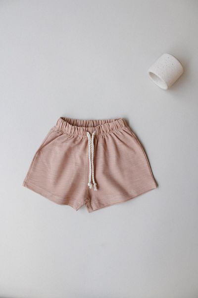 Oh La La Koala For Little Ones Beige Lace-Up Basic Shorts
