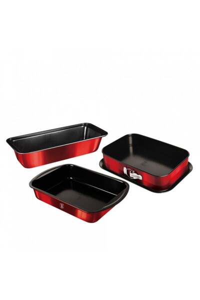 Berlinger Haus Set tavi pentru cuptor (3 piese) Burgundy Metallic Line Berlin...