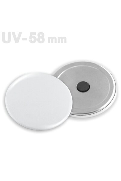 vizyonstore 58 mm UV Baskıya Uygun Buton Sade Magnet VG58UVBS 1.000 adet
