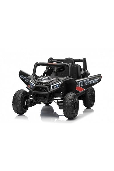 Ramiz Masinuta electrica pentru copii Buggy Madman UTV-MX Black, 4 motoare 35W, baterie 12V10Ah, telecoman