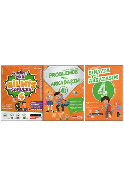 Kırmızı Beyaz Yayınları KIRMIZI BEYAZ 4. SINIF ÇOK BİLMİŞ SORULAR+PROBLEMDE Y...
