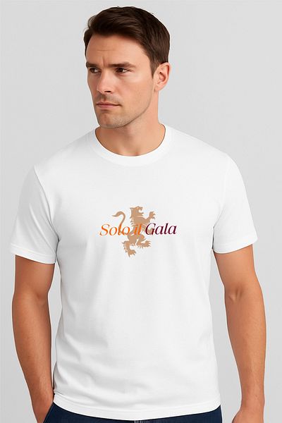 OFFSIDESIGN Unisex Solo Provincial Gala T-Shirt Victor Osim Printed Combed Cotton T-Shirt Slim Fit Cotton Short Sleeve Summer
