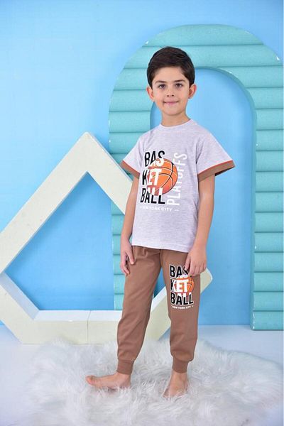 FORMO Boys' 100% Natural Cotton Short Sleeve Quality Pajama Set