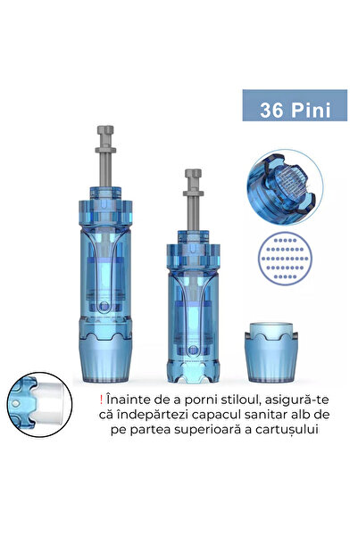 Dr Pen Ultima Set 10 Cartușe Dr. Pen 36 Pini Compatibile M8S / A8S / A9 / A11, Sterile, Microneedling Dermapen