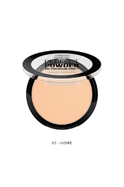 OEM Pudră compactă, Fashion Make-up, Perfect Powder HD Premium PRO -02 Ivoire