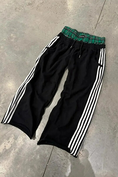Köstebek Black Striped Fake Boxer Tracksuit