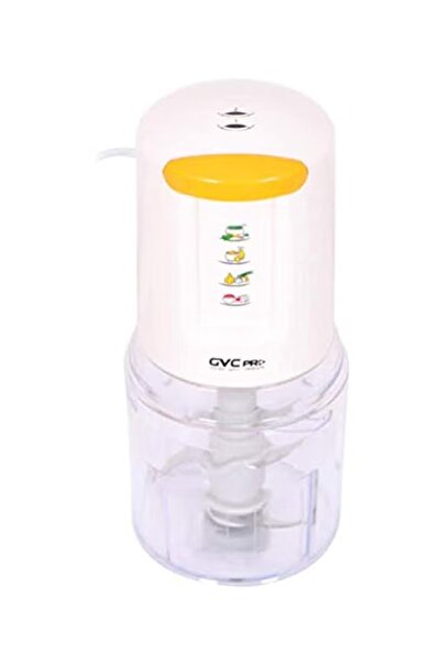 GVC PRO Dual Blade Onion Slicer – 500 ml, 450W, White/Yellow