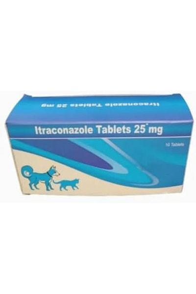 generic3 Itraconazole 25mg - Fungal Treatment for Pets such as ringworm For Dogs & Cats (10 tablets)