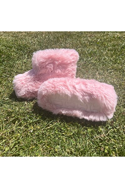 ELİSHA BUTİK Ely Ev Botu İthal Peluş Uzun Tüylü