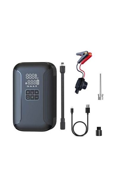 Generic 2 in 1 Portable Car Jump Starter & Tire Inflator S 02 with Power Bank