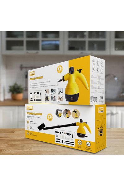 Denx Multi-purpose handheld steam cleaner, suitable for home, kitchen, bathroom and car cleaning.
