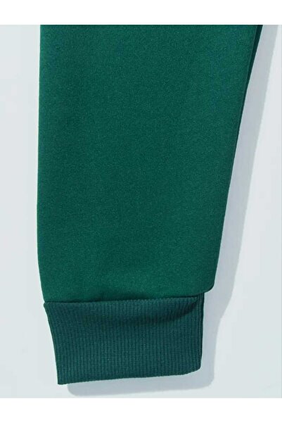 caddekombin Whatever Baskılı Kapüşonlu cepli Pamuklu Yeşil Sweatshirt