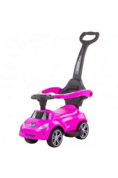 Chipolino Masinuta de impins Turbo pink cu maner