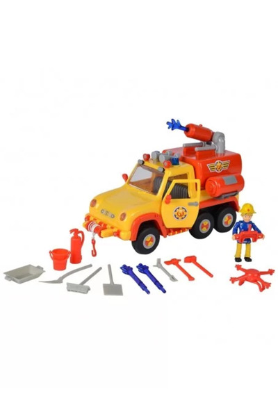 JollyMag Πυροσβεστικό Όχημα Simba Fireman Sam Venus 2.0 με Φιγούρα