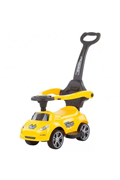 JollyMag Masinuta de impins Chipolino Turbo yellow cu maner