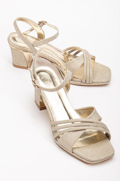 SUİNS SHOES Suins Olney Women's Silvery Galvanized Heeled Evening Dress Shoes