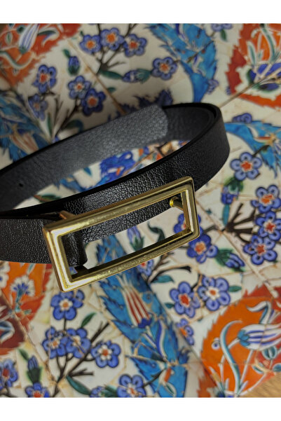 boho chıc حزام ذهبي بمشبك مستطيل الشكل