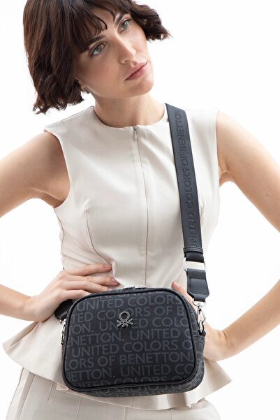 Benetton Siyah Kadın Çapraz Çanta Bnt_1585-0001