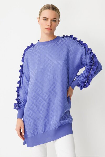 Ghisa Fırfır Detaylı Tunik AÇIK MOR