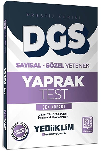 Yediiklim Yayınları 2026 DGS Prestij Serisi Sayısal Sözel Yetenek Çek Kopart ...