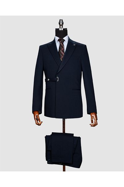 Suit Sartoria Ssa.2774 Metal Button Double Breasted Suit