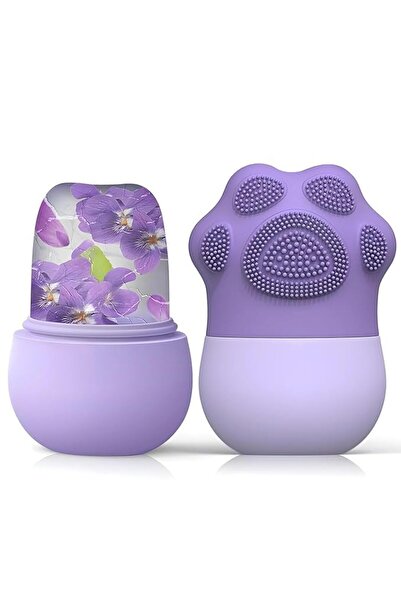 Yelajoy Ice Face Roller, Silicone Ice Facial Cleaning Brush, Cube Face Contour for Eyes Neck, Beauty Faci