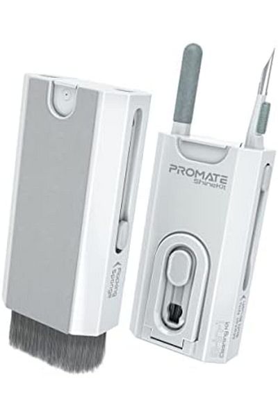 Promate Cleaner Set 8-in-1 Electronic Cleaner Kit with High-Density Brush Flocking Sponge Removable