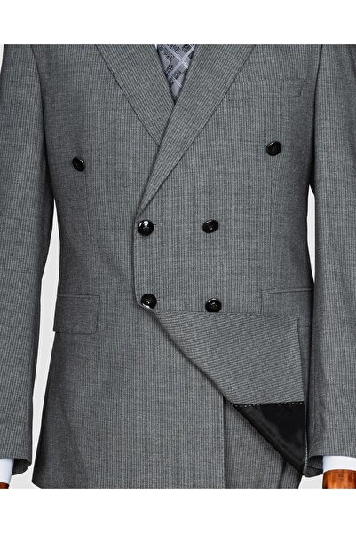 echol Ech. 513 İnce Çizgili Kruvaze Takım Elbise