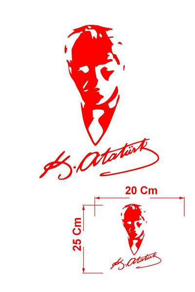 stickerusta Ataturk Signature Sticker - Ataturk Sticker - Auto Sticker - Car Sticker - Vehicle Sticker S9