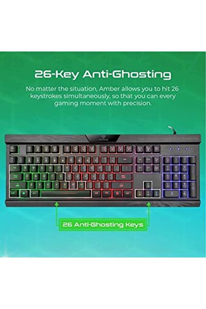 VERTUX لوحة مفاتيح الألعاب Amber Pro Performance